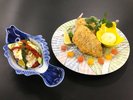 ◆26夏【6〜8月会席 梅松】アジフライと夏野菜の香味グラタン