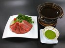 ◆26夏【6〜8月会席 桃】国産牛の出汁しゃぶ鍋