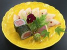 ◆26秋【9〜11月会席 梅松】鮮魚薄造り