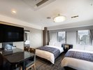 デラックスツインルーム 19u/ベット幅140p×2台