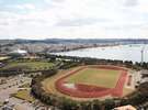 目の前に北谷公園を見下ろし、遠くにはアラハビーチと宜野湾・浦添の町並みが望める♪