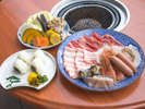 BBQメニュー ※イカ・サザエは追加オプシュンメニューです。
