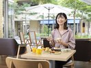 ■無料朝食サービスその@ 店内でお召し上がりの朝食。