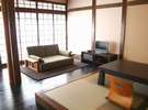【部屋】和洋室、布団も敷けます。