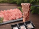 広島牛の焼きしゃぶは出来立てを提供