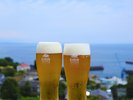相模湾を見渡すルーフトップで乾杯