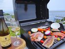 海を見ながらBBQ
