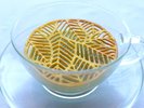 ポタージュ:枝豆の冷製ポタージュ 小田原いいち味噌のアクセント
