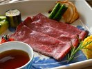 【グレードアップ懐石】肉の質感と味わいをご堪能あれ
