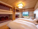 【銀杏の間】ファミリールーム*キャビンベッド付みんなでワイワイ楽しくご滞在できます。