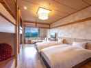 【銀杏の間】キャビンベッド付ファミリールーム・寝心地の良いベッド