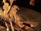 焚き火ウインナー