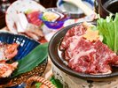 甘辛い割下に絡むお肉がとろける旨さの牛すき焼き