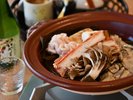 【海宝かいほうコース】魅力あふれる東松島近海の海の幸を楽しむ宝楽焼き。地酒にも合います。