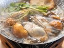 【特別料理〜極きわみ】お料理一例。香りを感じる「奥松島のせり鍋」〜牡蠣と海苔雑炊仕立て〜