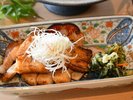 【夏の三景御膳】お料理一例。特製味噌に漬け込んだ豚ロースみそ焼き。