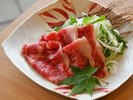【夏のガストロノミー極み】お料理一例。和牛しゃぶしゃぶ。やわらかな肉の旨みをご堪能ください。