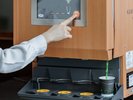 到着後は、ウェルカムドリンクコーナーでお好みのドリンクでリラックス