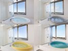 【洋室】ビューバス・デラックスツイン■禁煙■※浴槽の色は部屋により異なります※色の指定はできかねます