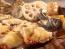 【青森の秋ビュッフェ】鮭の朴葉味噌チーズ焼き(9月〜11月)