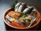 朝食選べる干物たらい