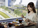 【朝食ビュッフェ】晴海エリアの景色をお楽しみいただけます。