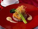 ディナーメニュー一例(魚料理)