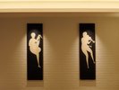 館内のいたるところにアートが飾られています。