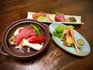 熊野牛ステーキ付 3品プラン