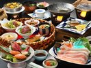 【お食事一例:秋】※活鮑は変更ありませんが仕入れ状況季節によりお料理内容は変更となります