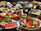 【お食事一例:秋】※大海老タラバ蟹活鮑は変更ありませんが仕入状況季節によりお料理内容は変更となります