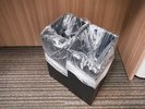 分別が可能なごみ箱で清潔にご利用いただけます