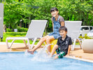�y�^Aqua Terrace�z�󂢃v�[���Ȃ̂ŁA���𐅂ɓ���ė��񂾂�A�������Ɖ߂������Ԃł��B