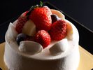 【別注】ホールケーキ(生クリーム) 12p※チョコプレートへのメッセージ・ろうそくの本数など承れます
