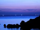 夕日ヶ浦から見える漁火