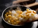 【夏の献立一例】一粒ひと粒に夏の恵み。ふっくら弾ける、極上の釜炊き御飯。
