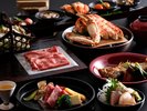 【冬の献立一例】黒毛和牛、旬魚、蟹を少しずつ嗜む旬会席