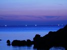 夕日ヶ浦から見える漁火