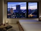 デラックスフォースルームからの眺望(夕方)