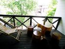 洋室「さぎり」のテラスで一休み♪