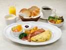 洋風朝食(オムレツ)