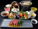 常陸牛イチボのステーキ つくばの恵み発酵会席