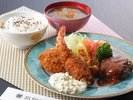 お子様ランチをご用意エビフライ・カニクリームコロッケ・ハンバーグなどをご用意しています