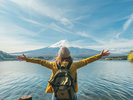 富士山全景が美しい河口湖まで車で約30分!自由気ままな一人旅で雄大な富士を独り占め!