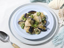 【夏野菜とチキンのネギ塩ソース】ネギ塩ソースでさっぱりとしながらも食べごたえのある夏のおかず