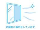 定期的に換気しております。