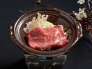 【お食事一例】牛の陶板焼き