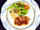 皿物一例:鹿児島県産牛みすじステーキ