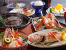 やっぱり魚貝が好きデラックス/ノドグロ1匹姿なり+活鮑の踊り+紅ズワイがに(花小路彩月/城崎温泉)