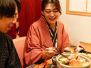 大切な人と過ごす特別な時間や、1人でゆっくりしたいときにも、個室食事で(花小路彩月/城崎温泉)